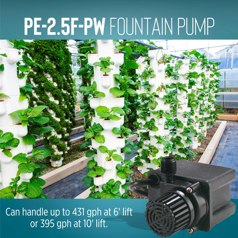 Little Giant PE-2.5F-PW 15-foot cord enables flexible placement