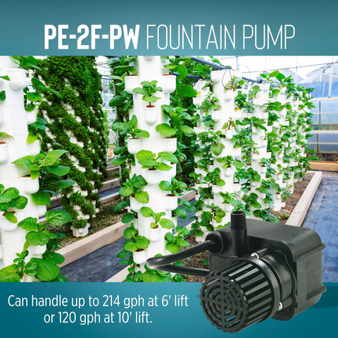 15-foot power cord on Little Giant PE-2F-PW allows flexible placement