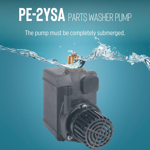 Little Giant PE-2YSA removable filter screen traps debris in solvents