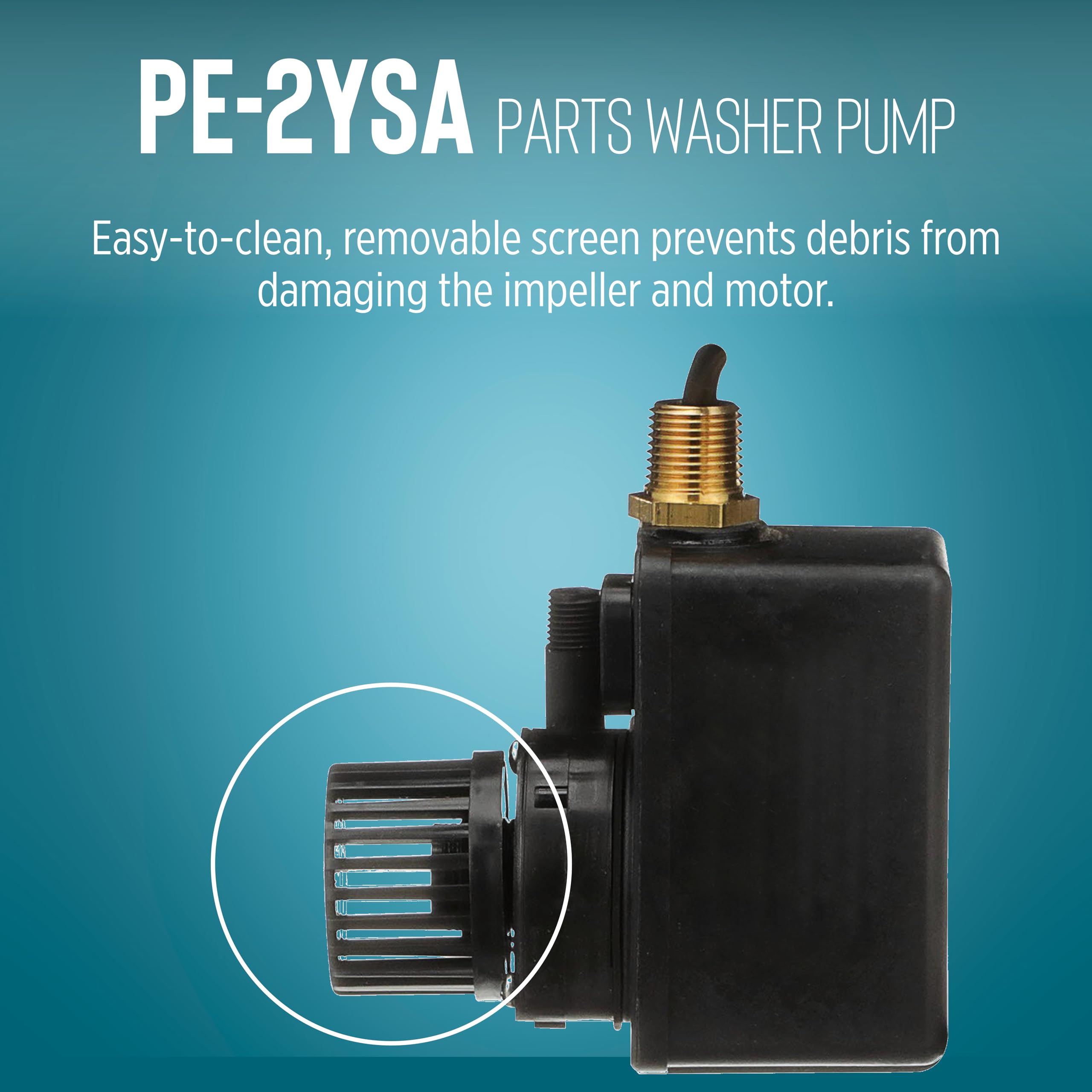 Little Giant PE-2YSA Viton shaft seal provides chemical compatibility
