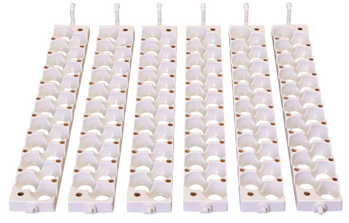 Little Giant quail rails for Turner incubator maximize 120-egg capacity.