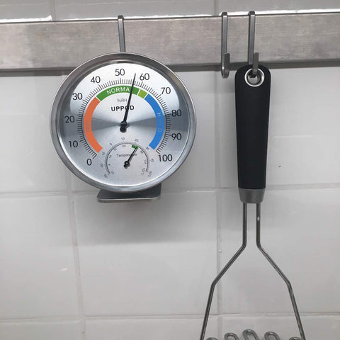 Wall mount option for LittleGood hygrometer in kitchen or greenhouse