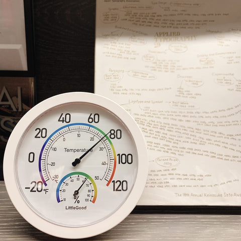 White ABS shell of LittleGood adds stylish decor while tracking indoor conditions