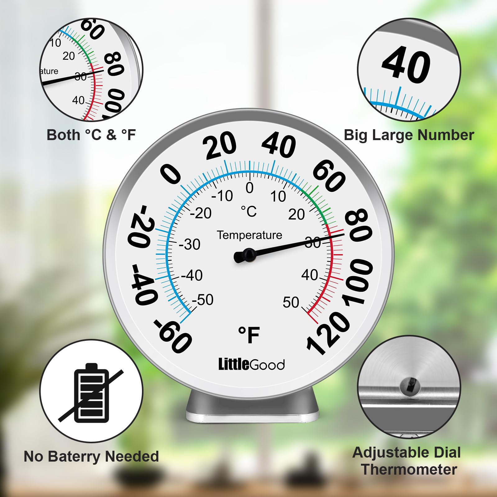 LittleGood calibration-back-screw allows fine-tuning without replacing batteries.