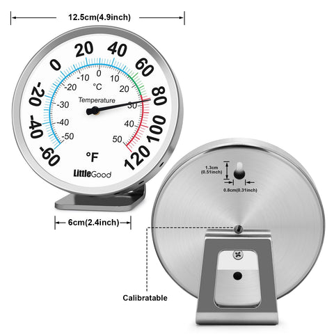 LittleGood tabletop-stand thermometer offering flexible placement on desks or shelves.