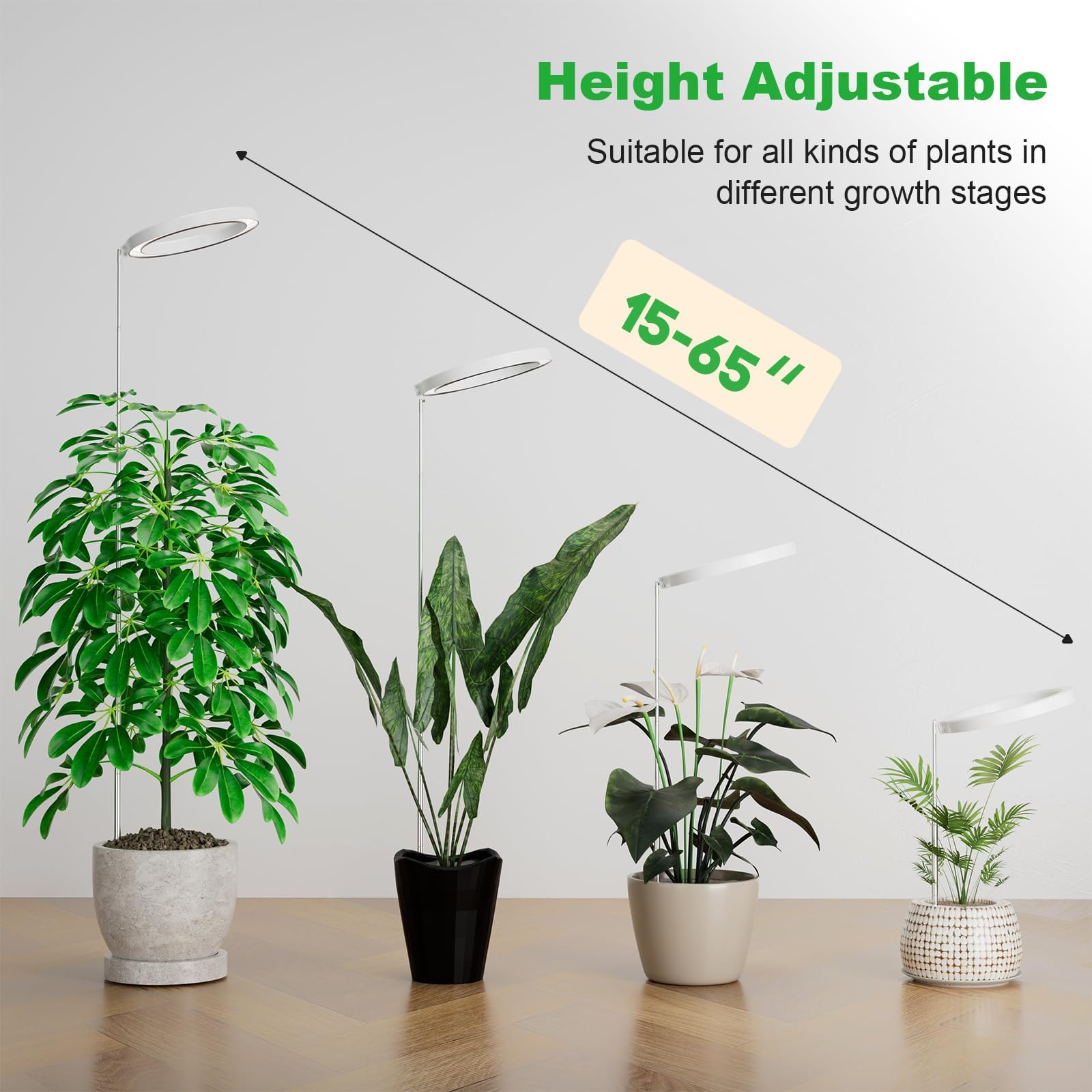 Little Joke grow light pictured in a living room blending with decor