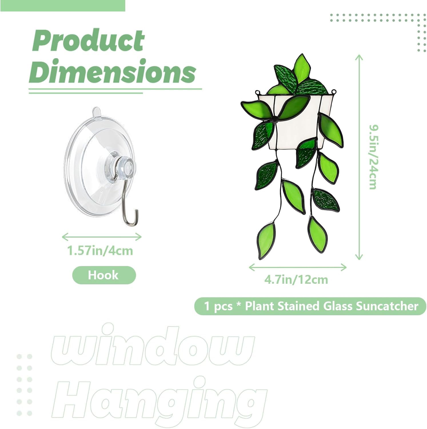 LittleVoleSherry suncatcher decor catches sunlight and creates colorful reflections.