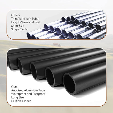 Litu anodized aluminum tubes resist rust for lasting outdoor sound