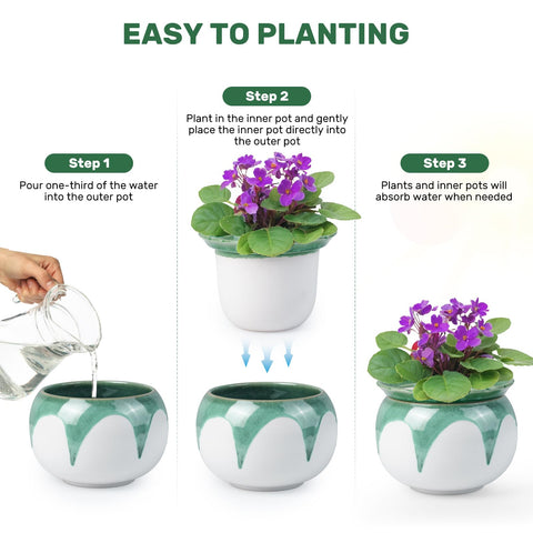 Litudiso pot design minimizes overwatering and reduces soil mess.