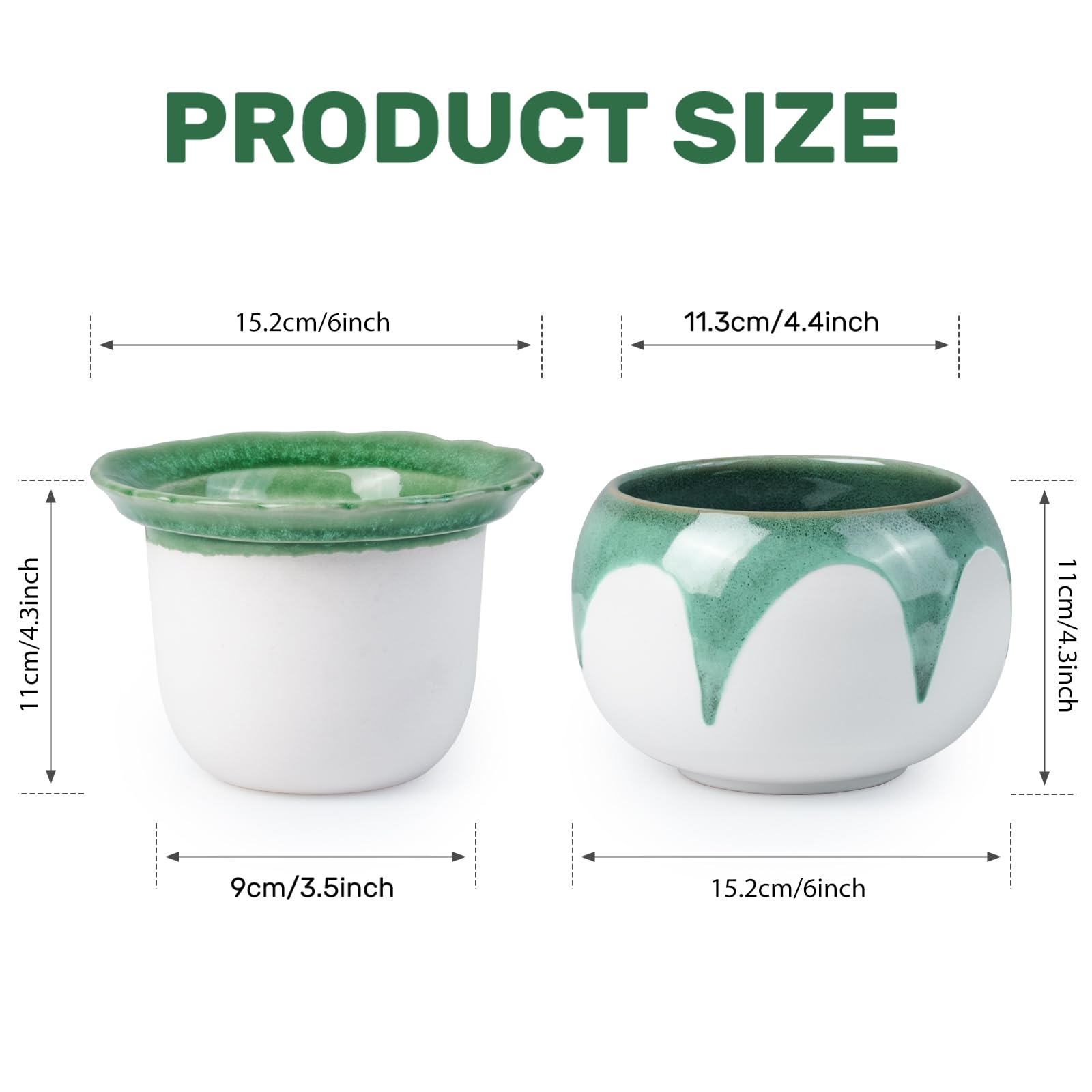 Litudiso pot with built-in reservoir for gradual root watering.