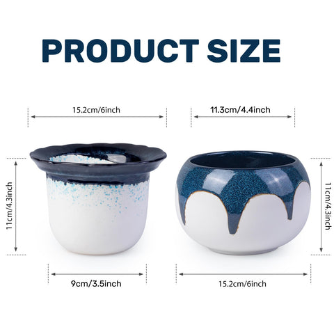 LITUDISO inner kaolin pot, moisture-retaining ceramic for roots