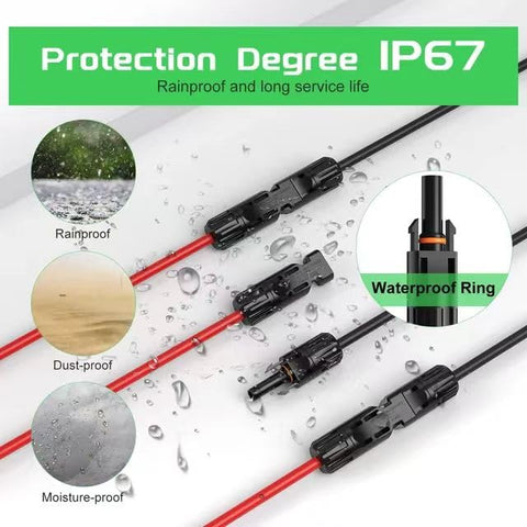 Brand LiuBaiWuQuStars MC4 Y connector compatible with RVs, boats, and roofs