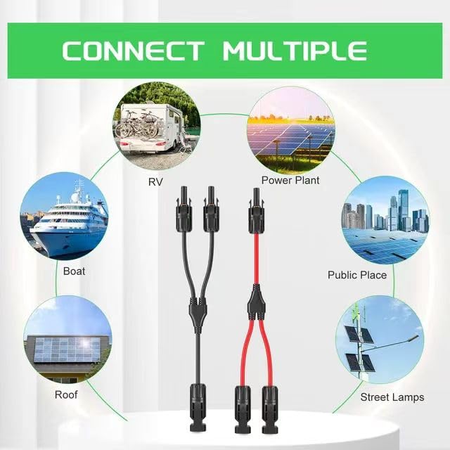 Easy installation for quick solar upgrades and parallel panel wiring