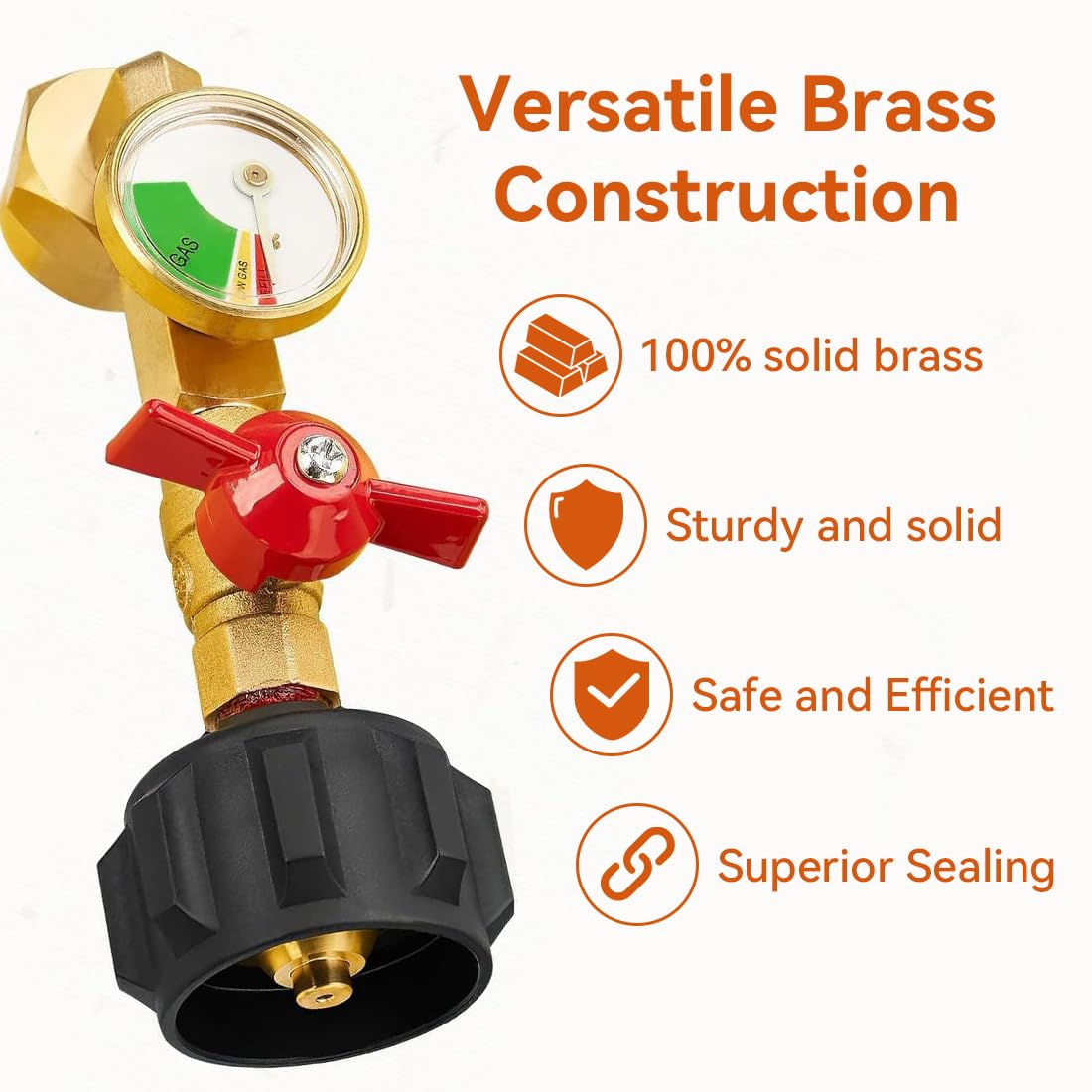 Perfect for camping and outdoor cooking setups requiring dependable fuel adapters.