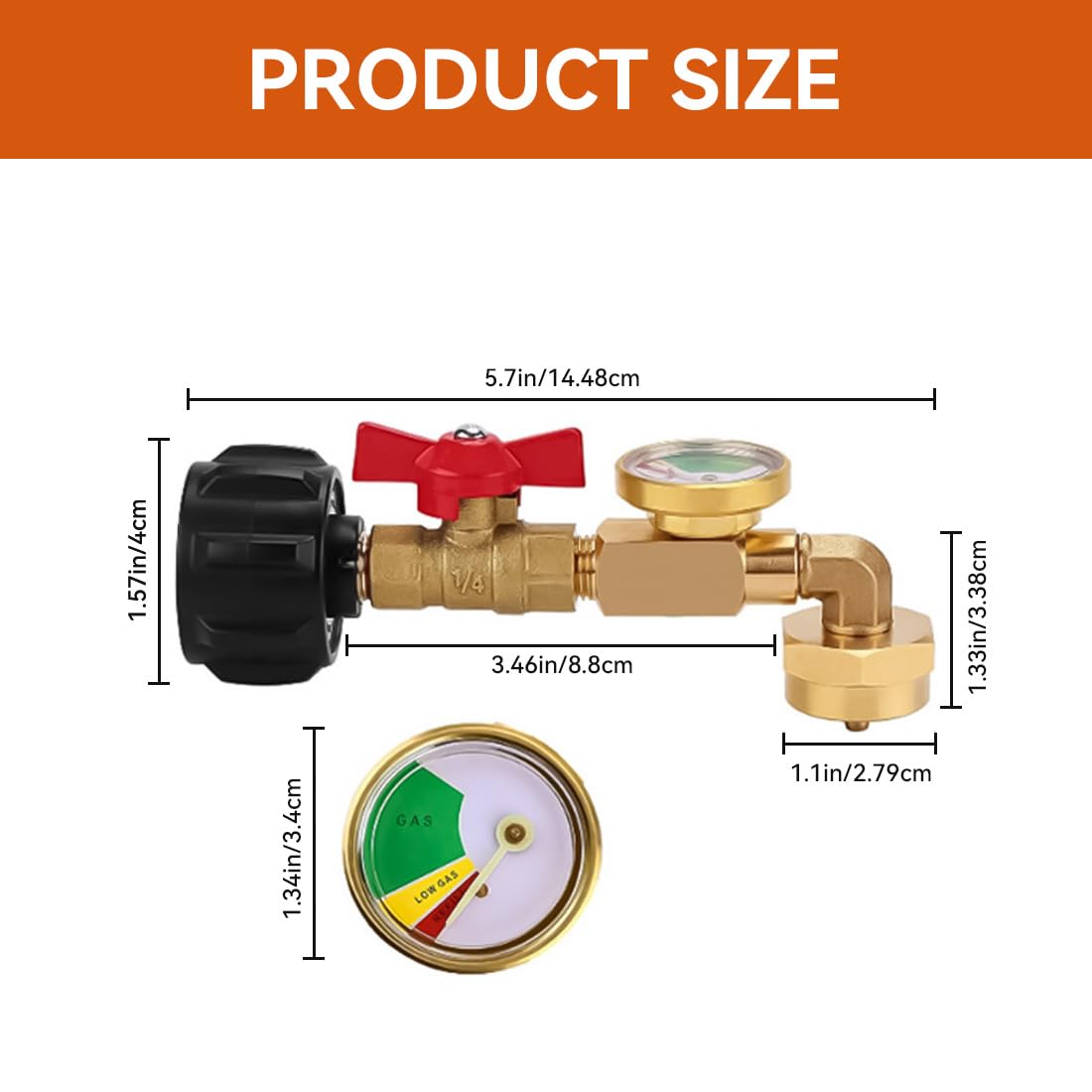 Compact, rugged brass design stores easily in camping gear.