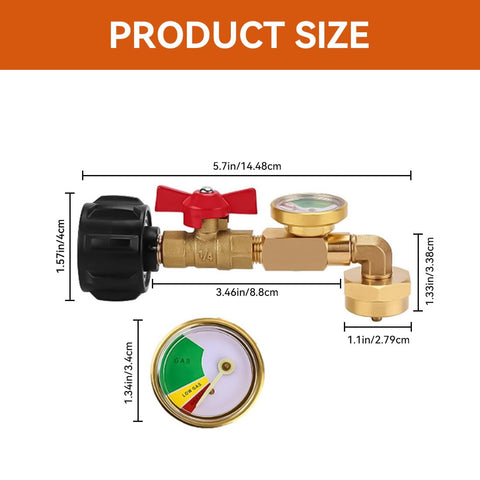 Compact, rugged brass design stores easily in camping gear.