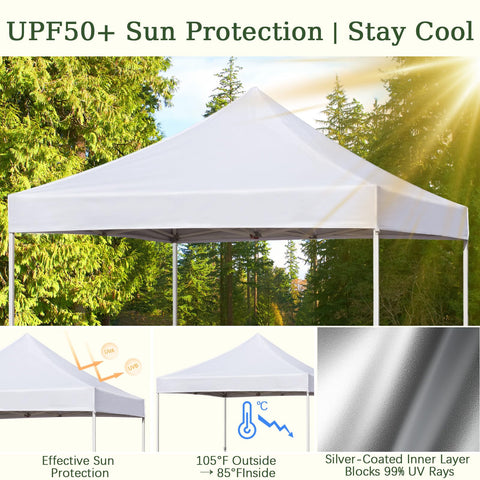 LIUJIAYI 10x10 canopy top reinforced stitching boosts durability.