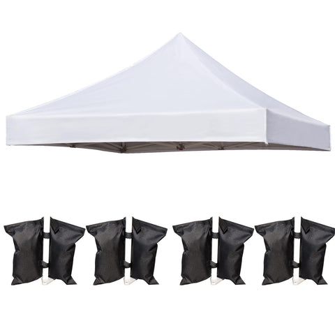LIUJIAYI 10x10 canopy top with silver coating blocks heat and protects gear.