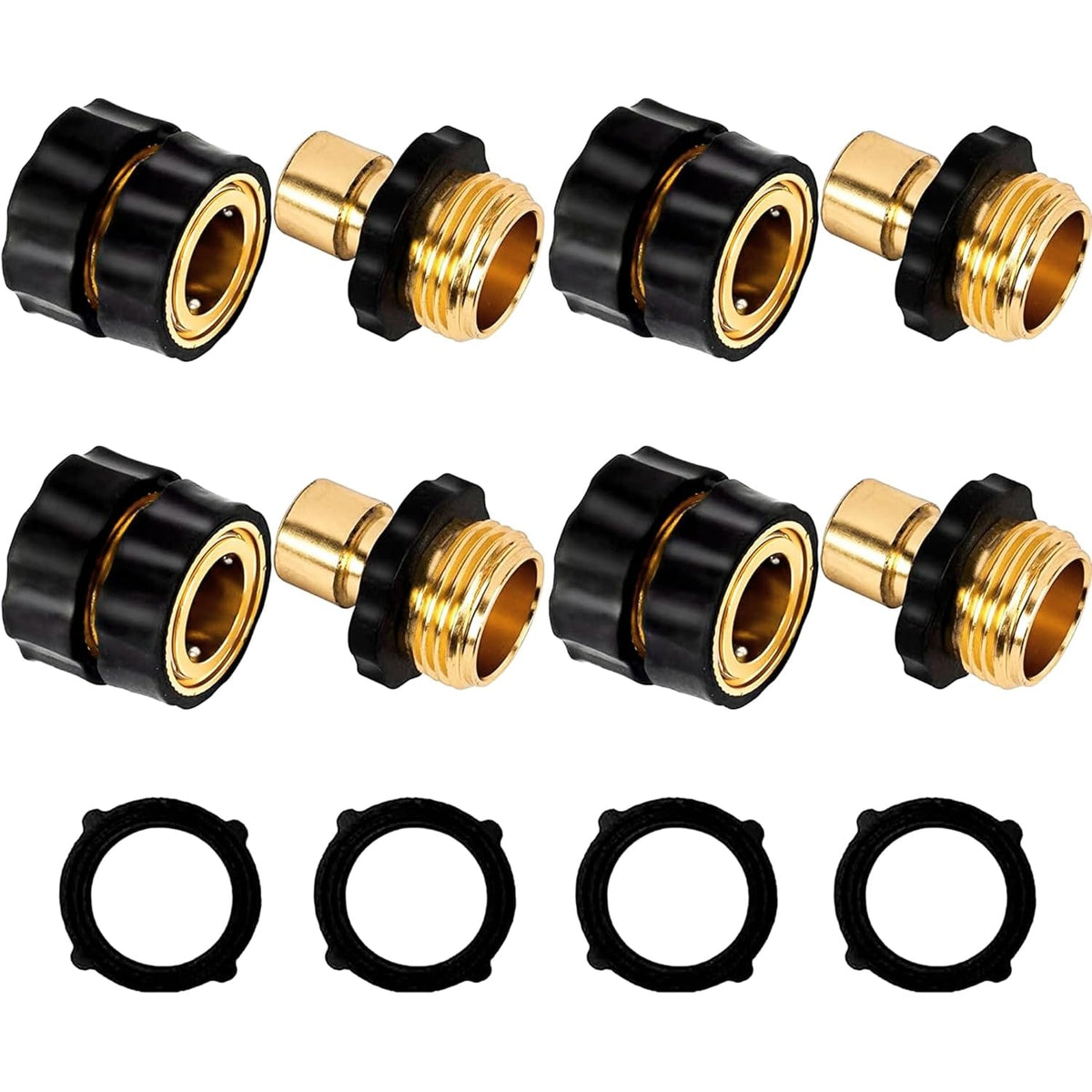 LIULO TOOL 3/4-Inch quick connect assembly shows easy hose swaps and secure grip