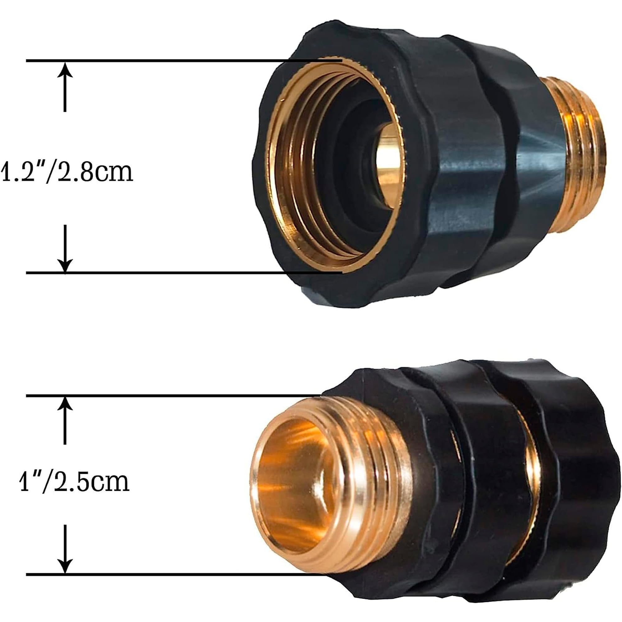 LIULO TOOL 3/4-Inch quick connect male fitting for fast hose attachment