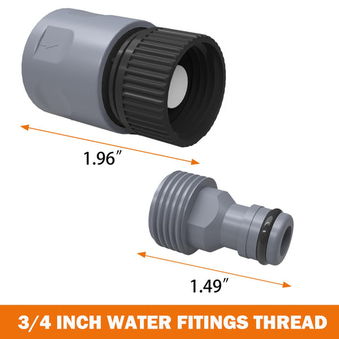 LIULO TOOL universal 3-4-inch hose-end adapters enable fast, tool-free installations