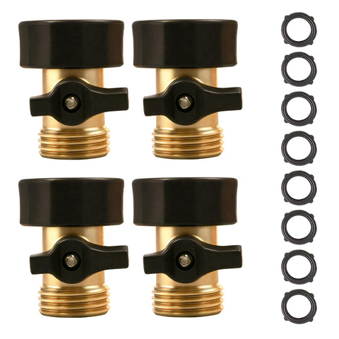 LIULO TOOL brass shut-off valve close-up showing durable construction.