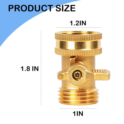 LIULO TOOL shut-off valve in use on hose demonstrating steady flow control