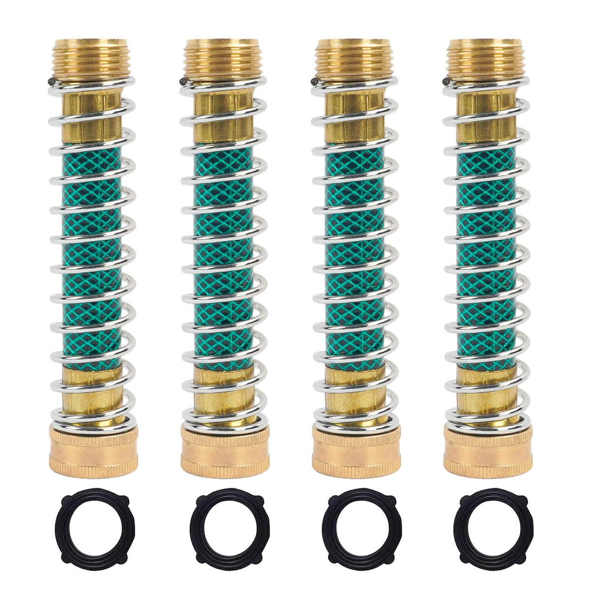 LIULO TOOL brass hose extension adapter with coil spring for leak-free connections