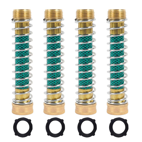LIULO TOOL brass hose extension adapter with coil spring for leak-free connections