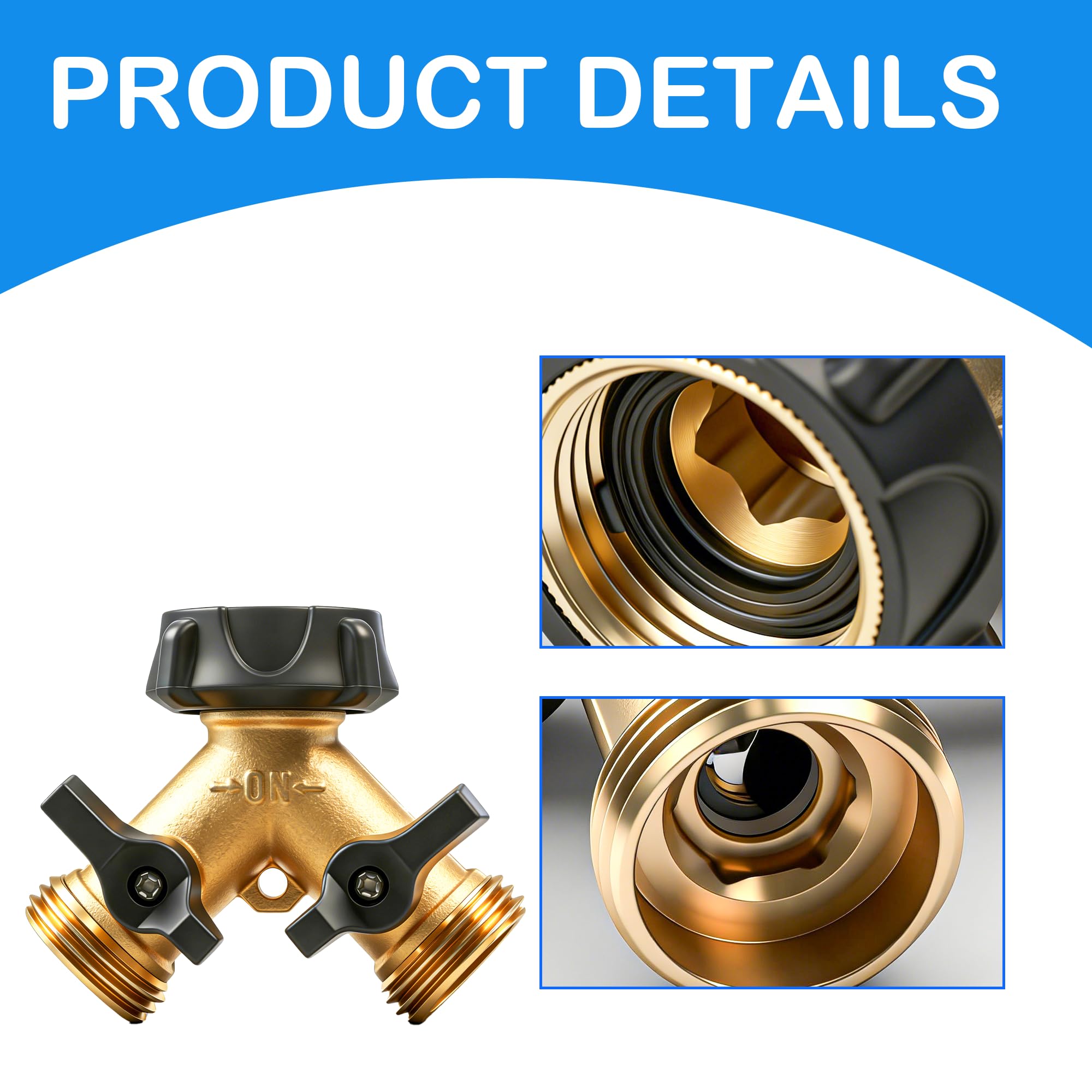 Close-up of LIULO TOOL brass splitter showing durability and corrosion resistance