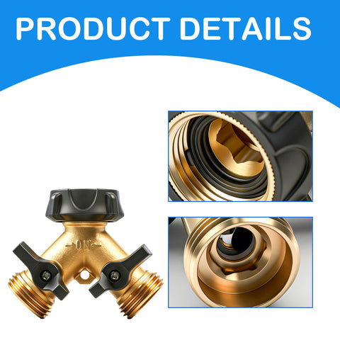 Close-up of LIULO TOOL brass splitter showing durability and corrosion resistance