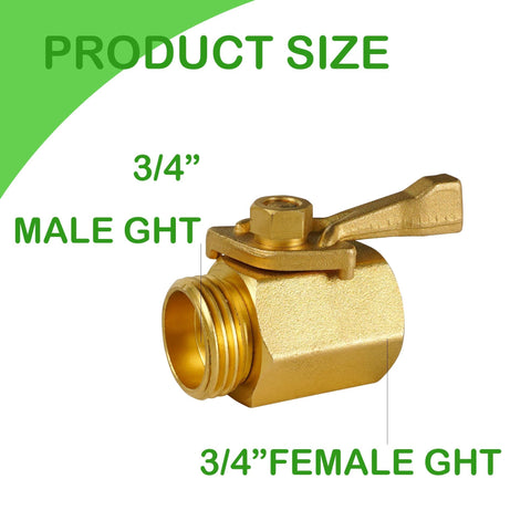 LIULO TOOL brass valve close-up highlighting solid brass body for corrosion resistance.