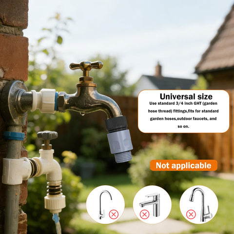 LIULO TOOL easy-install garden connectors require no tools or complicated steps