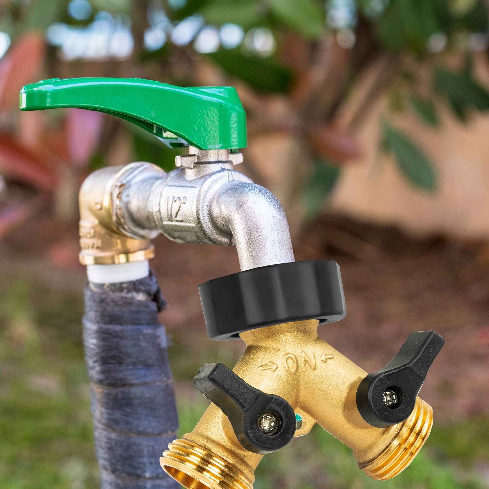 LIULO TOOL hose splitter with rubber washers to prevent leaks
