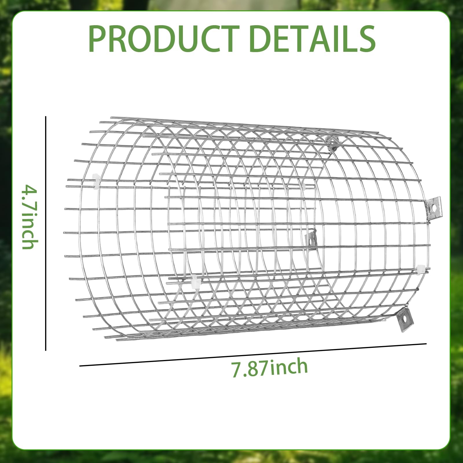 Liuxia bluebird guard uses stainless steel mesh to deter predators.