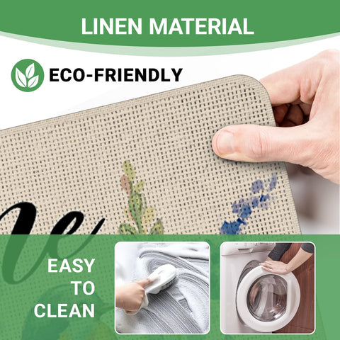 Livcoz garden-inspired mat brightens kitchens and foyers with easy cleaning