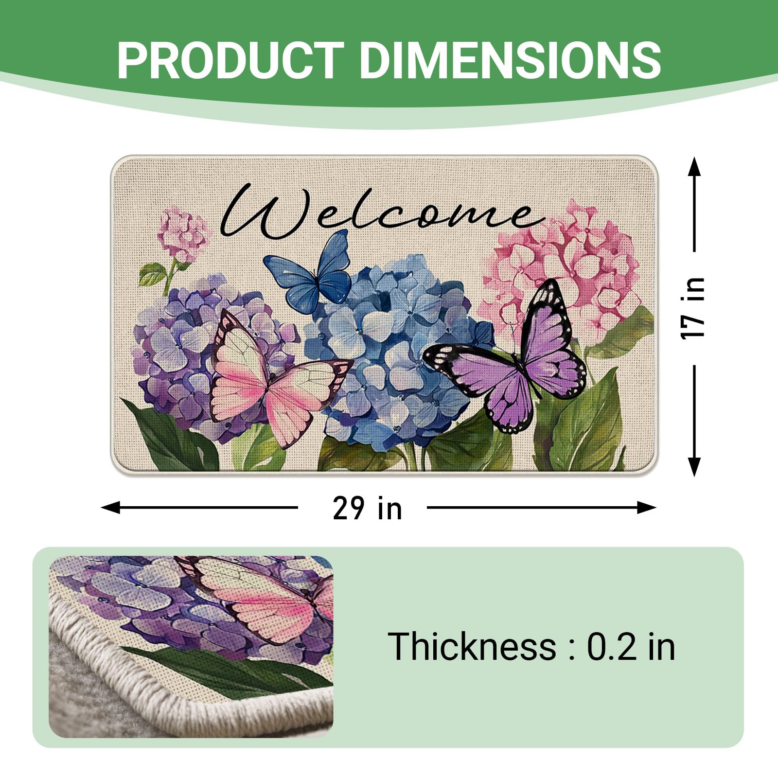 Livcoz seasonal front door mat boosts curb appeal while catching dirt and moisture