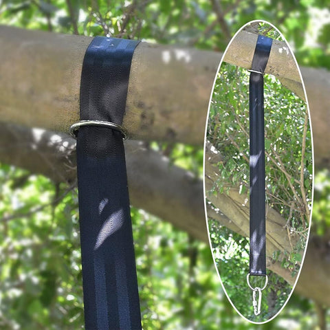 LIVEKOOQ portable carrying pouch keeps straps ready for camping.