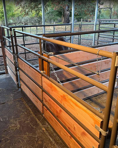 Livestock Corrals easy installation with carriage bolts and nuts.