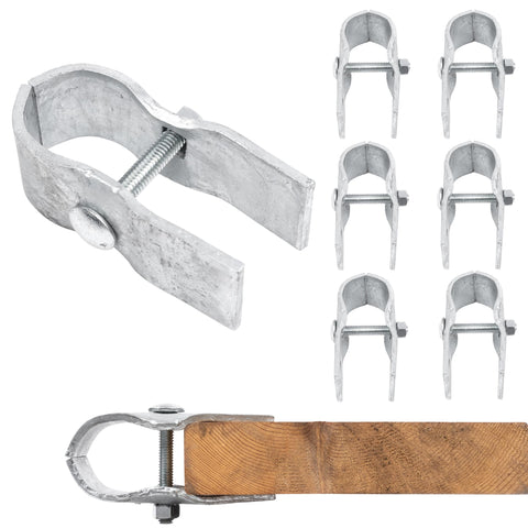 Livestock Corrals horse panel clamp 8-pack securing wood boards for stalls.