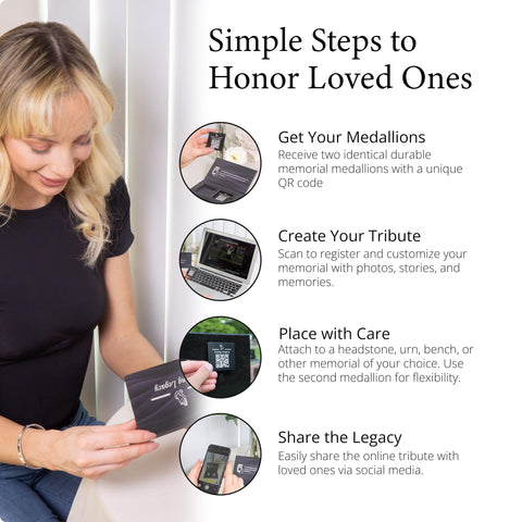 Living Legacy Laser-etched Medallion closeup reveals precise engraving and craftsmanship.