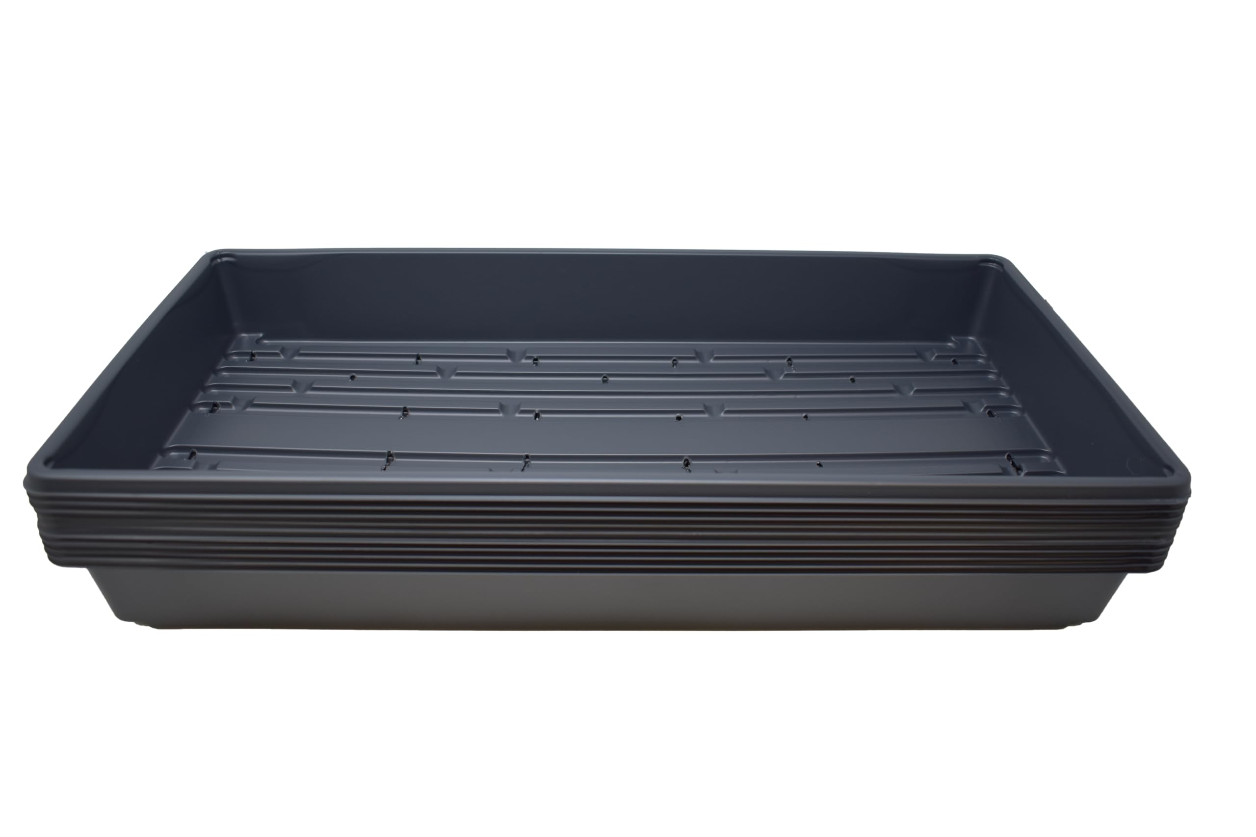 Living Whole Foods 10-tray top view, durable seed starter for microgreens.