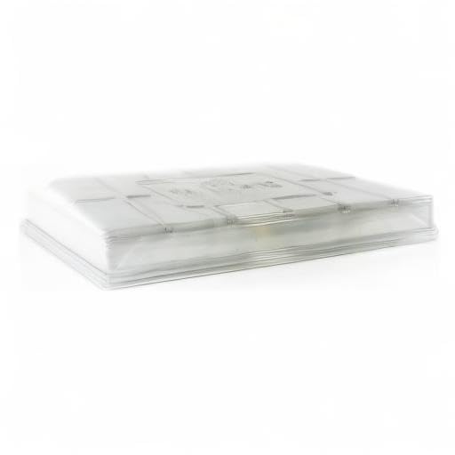 Durable clear lids fit 10x20 trays securely for indoor gardening.