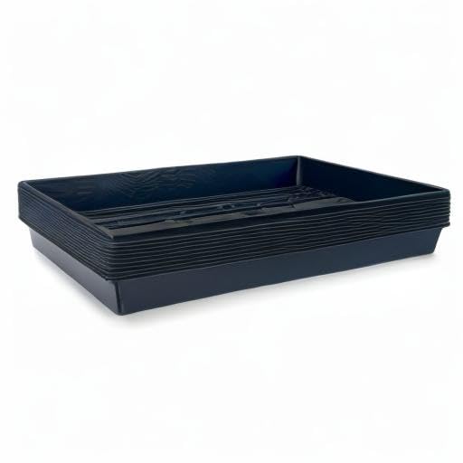 Living Whole Foods trays ideal for microgreens and wheatgrass indoors.