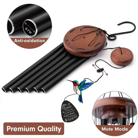 Livinges wind chime mute option offers quiet moments during reflection