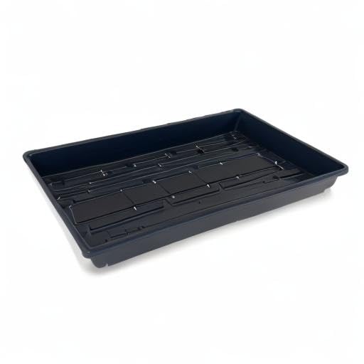 Living Whole Foods stackable trays to organize a multi-crop indoor garden.