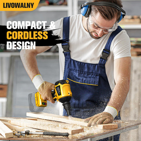 LIVOWALNY setup in a garage demonstrates real-world cleaning power.