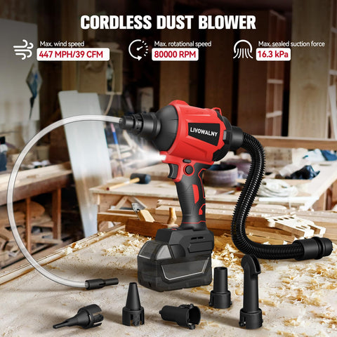 LIVOWALNY Milwaukee 18V compatibility for cordless power