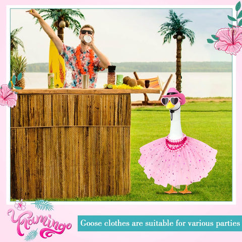 Lixintray goose outfit accessories necklace highlight elegant detail for charming patio adornment.