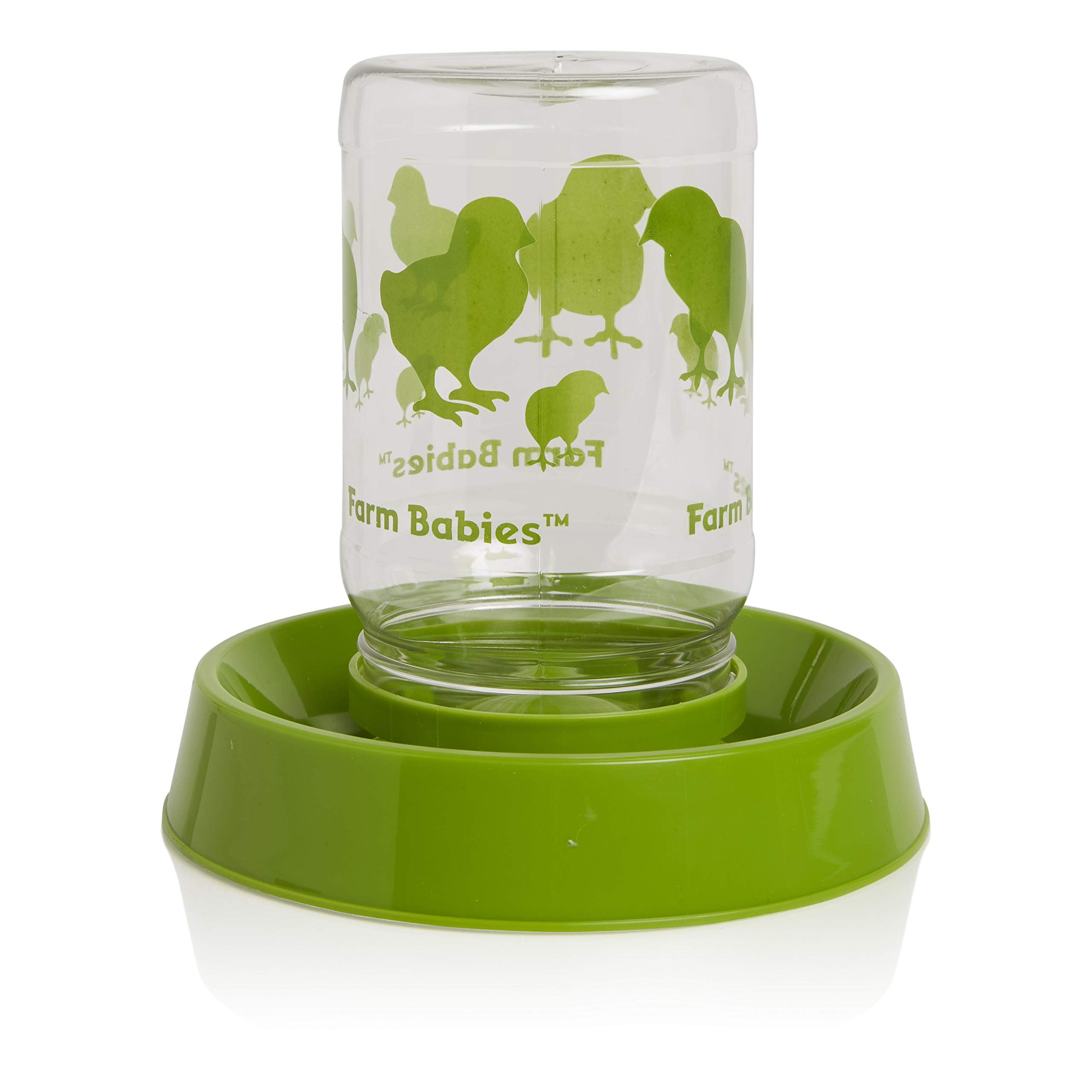 Lixit 32 oz capacity ensures steady water supply for chicks.